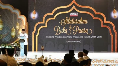 Prabowo Subianto Menghadiri Bukber Bersama TKN dan Relawan, Menyatakan Rasa Syukur dan Komitmen untuk Mendukung Lanjutan Pemerintahan Jokowi